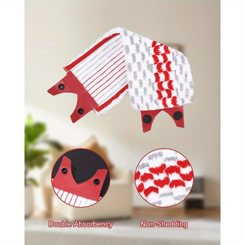 Barcha pol uchun 4 ta Premium Absorbent Fabric Mop almashtirish boshliqlari