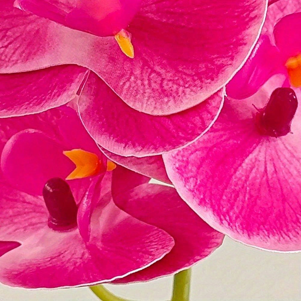 Planta artificial, orquídea simulada, bonsái, árbol en maceta para decoración de escritorio y hogar