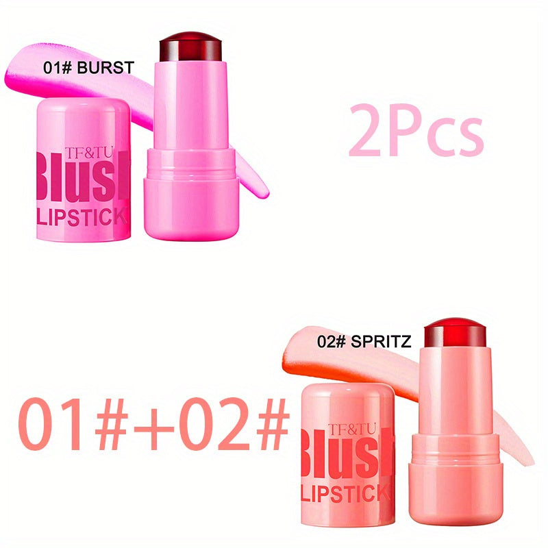 Barra de rubor en gel que cambia de color para labios y mejillas, dúo