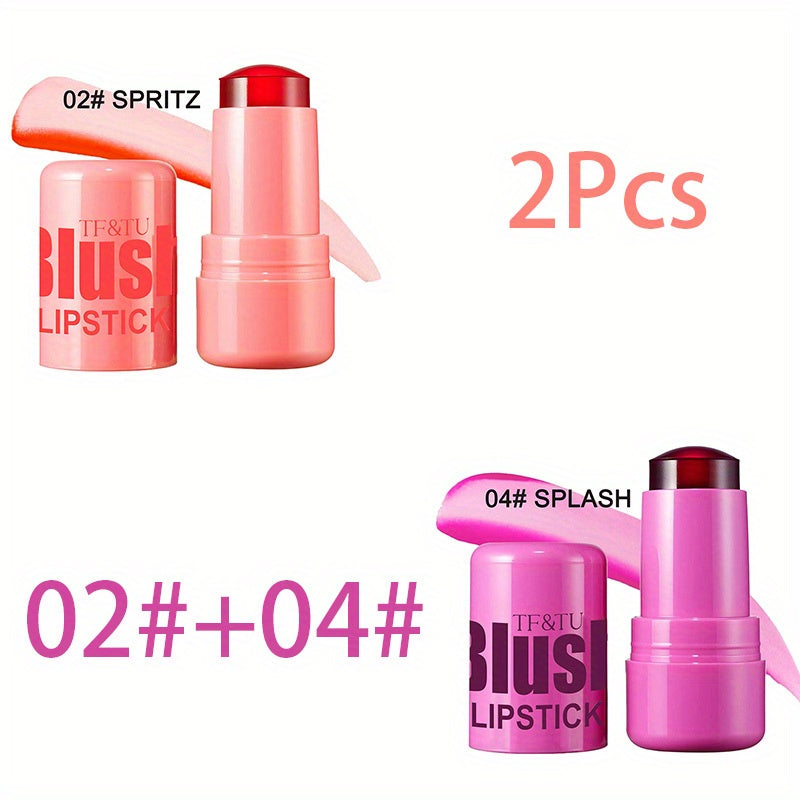 Barra de rubor en gel que cambia de color para labios y mejillas, dúo