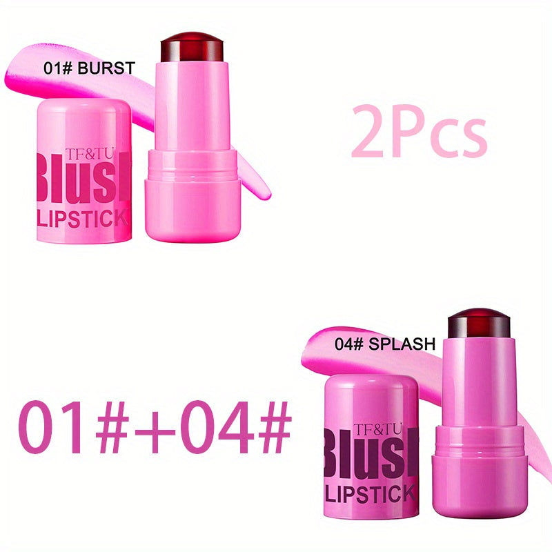 Barra de rubor en gel que cambia de color para labios y mejillas, dúo