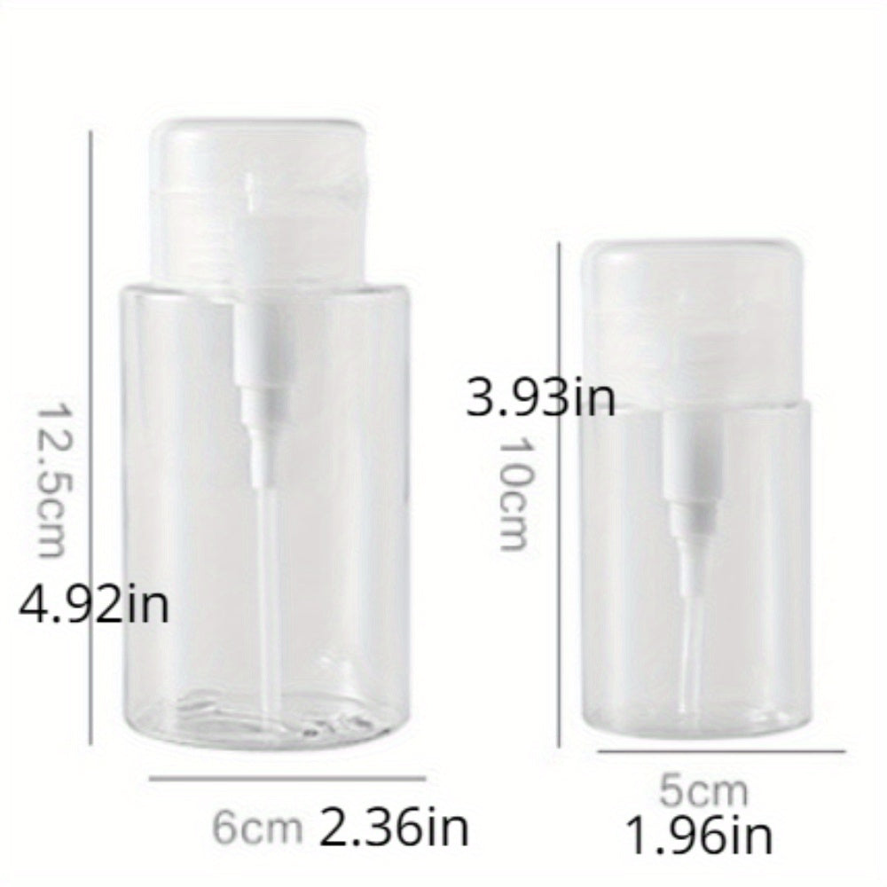 Tirnoq bo'yog'i va makiyajni olib tashlash uchun plastik nasosli shisha - elektr energiyasi talab qilinmaydi.