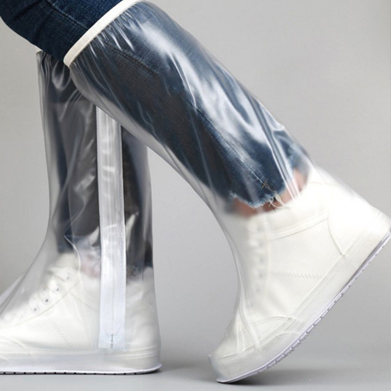 Unisex Waterproof Shoe Covers High Tube Thickened for Riding and Rain