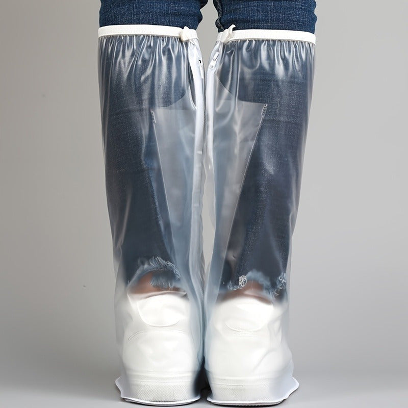 Unisex Waterproof Shoe Covers High Tube Thickened for Riding and Rain