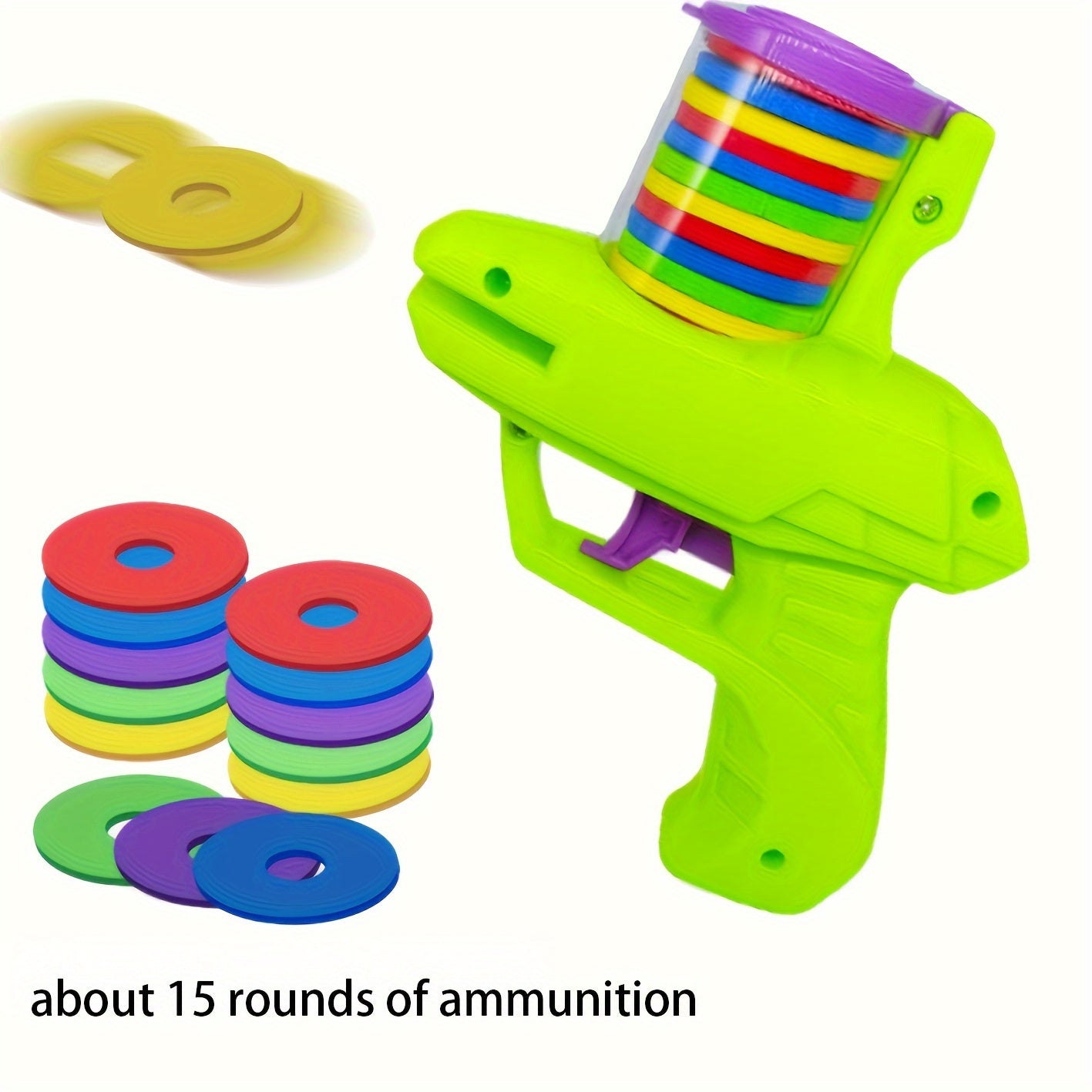 Juguete para gatos con discos voladores de colores, plástico duradero, lanzador interactivo para gatos, sin batería