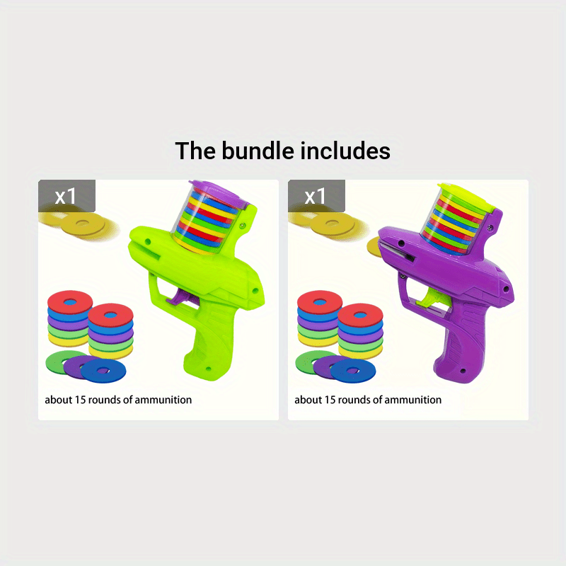 Juguete para gatos con discos voladores de colores, plástico duradero, lanzador interactivo para gatos, sin batería