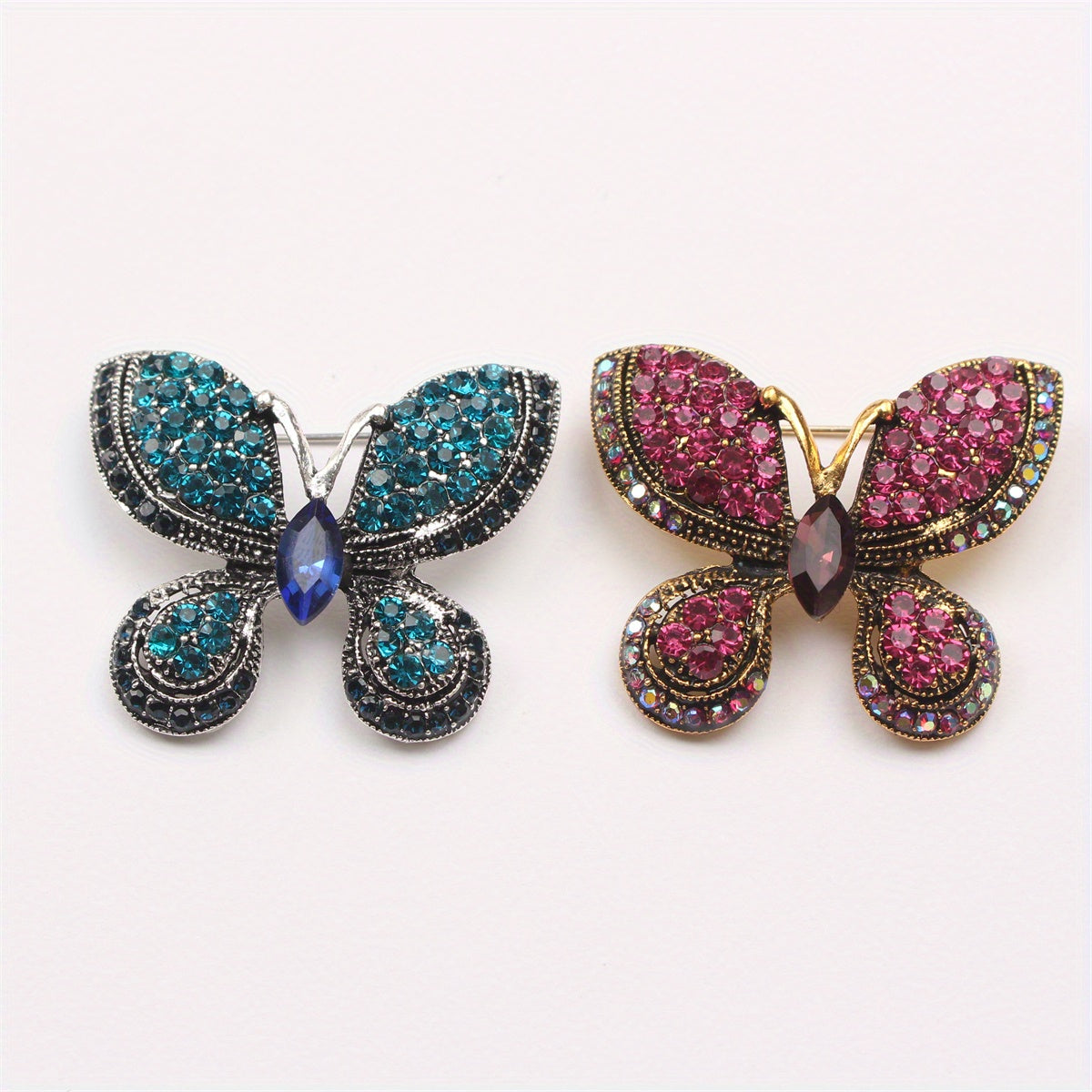 Elegant Rhinestone Butterfly Brooch for Women Jewelry Accessories