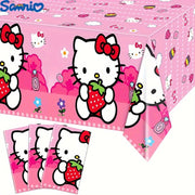 Yoqimli multfilm kechasi stol matosi, toʻgʻri burchakli, tugʻilgan kunlar va tadbirlar uchun