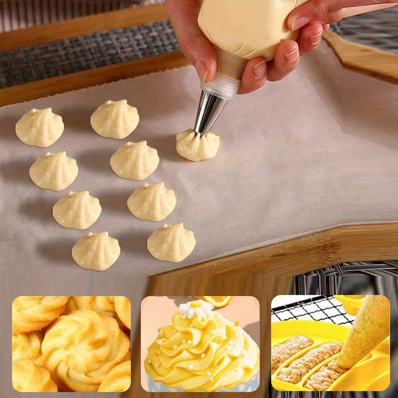 100 Disposable Piping Bags for Cake Decoration, Triangular Icing, Frosting, Cookies