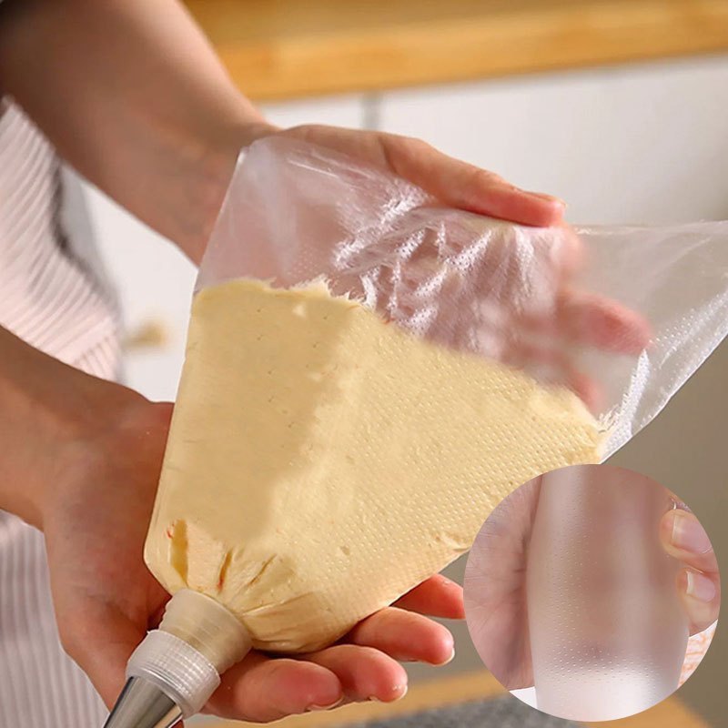 100 Disposable Piping Bags for Cake Decoration, Triangular Icing, Frosting, Cookies