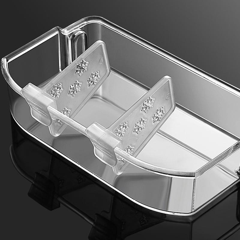 4 ta shaffof plastik muzlatgich saqlash qutilari klassik uslubda, bo'linma qismlari bilan. Har qanday yog'och tarkibiy qismlarsiz tayyorlangan va ishlatish uchun elektr energiyasini talab qilmaydi.