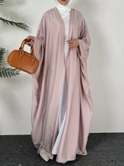 Women's Plus Size Loose Fit Kaftan Abaya Solid Color Batwing Sleeves