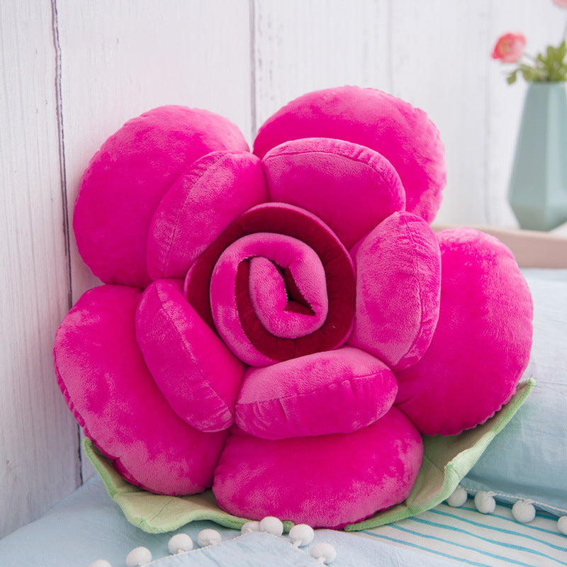 Cojín decorativo de rosa rosa de 11 pulgadas para sala de estar y dormitorio