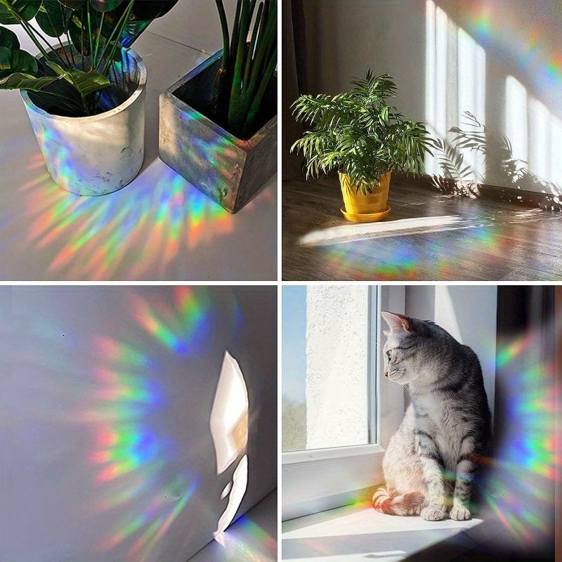 Christmas Window Clings Prismatic Vinyl Snowflakes Reindeer Trees Holiday Decor