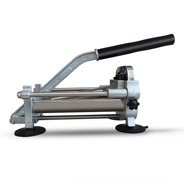 Stainless Steel Manual Potato Cutter with 1/2" and 3/8" Blades for Vegetables