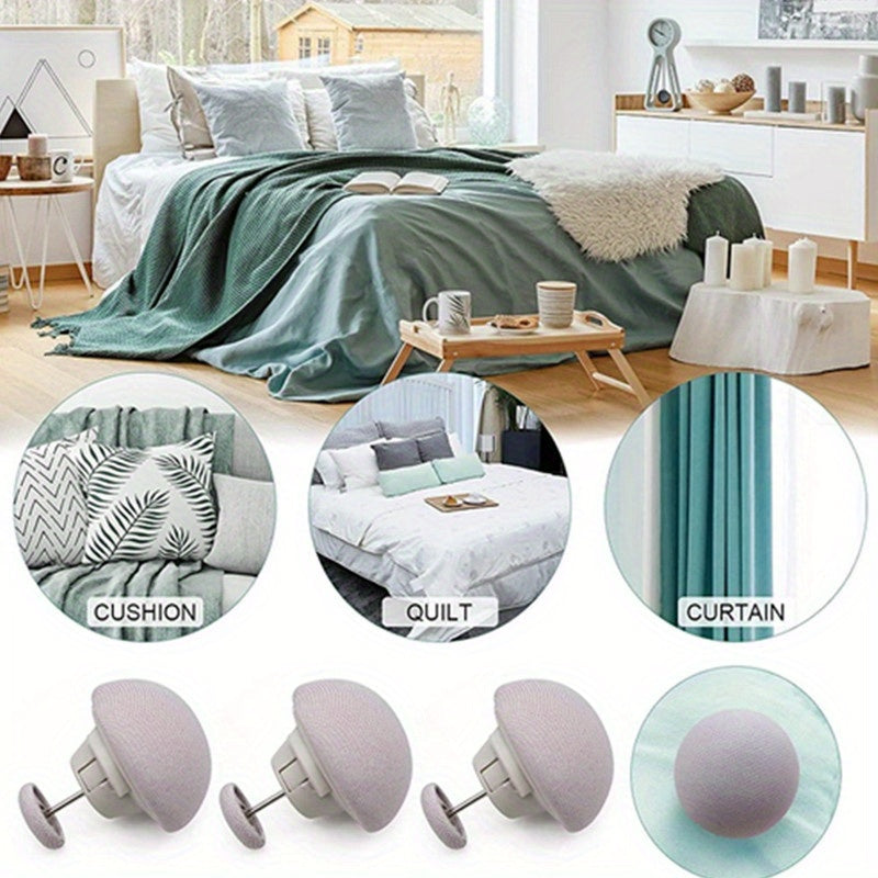 Set of 8 Mushroom Shaped Bed Sheet Grippers for Secure Mattress and Bedding