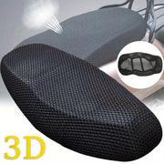 Cubierta de asiento de motocicleta de malla 3D transpirable universal antideslizante de poliéster
