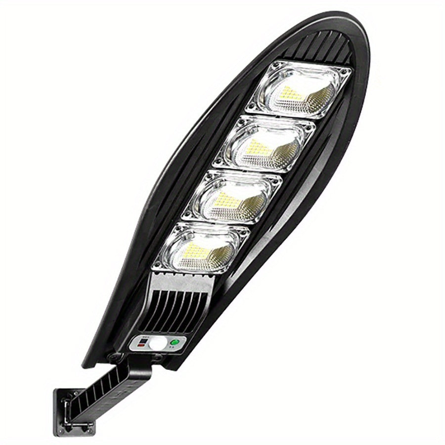 Quyosh energiyasi bilan ishlaydigan LED tashqi ko'cha chirog'i, harakat sensori va masofadan boshqarish pultiga ega. Turli tashqi hududlar uchun energiya tejamkor COB yo'l chirog'i. 1200mAh litiydan tayyorlangan mustahkam plastikdan.