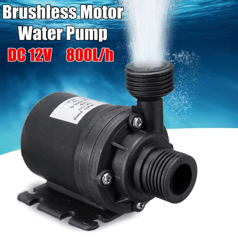 Brushless DC suv pompasi, akvariumlar, ko'llar, favvoralar uchun 800L/H, 12V 24V