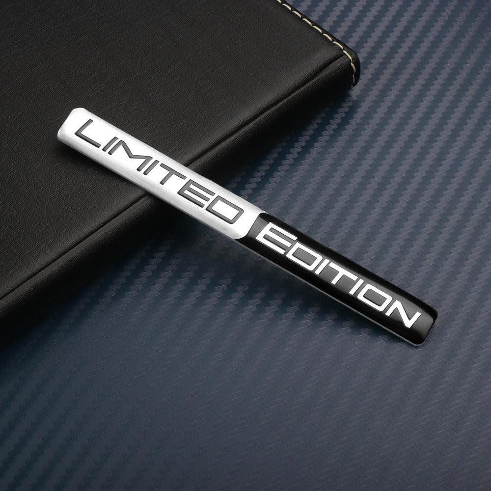 3D Limited Edition Aluminum Emblem Sticker Car Decal Black Blue Red White