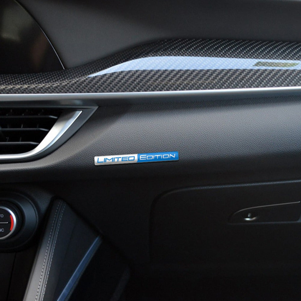 3D Limited Edition Aluminum Emblem Sticker Car Decal Black Blue Red White