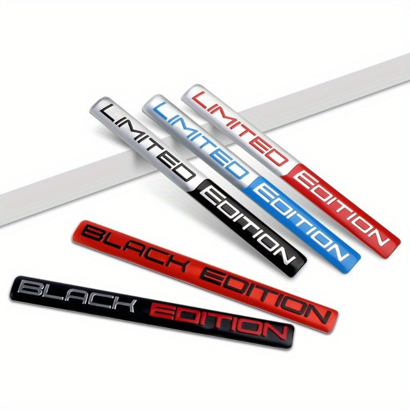 3D Limited Edition Aluminum Emblem Sticker Car Decal Black Blue Red White