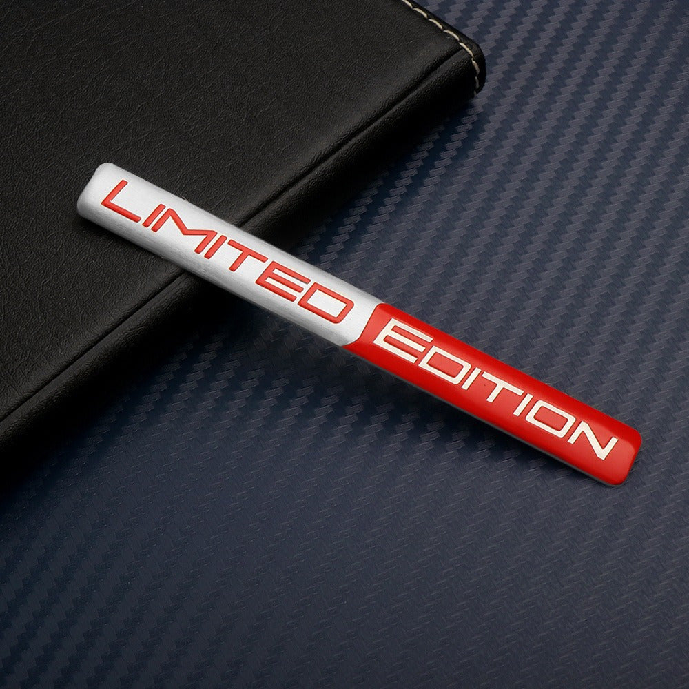 3D Limited Edition Aluminum Emblem Sticker Car Decal Black Blue Red White