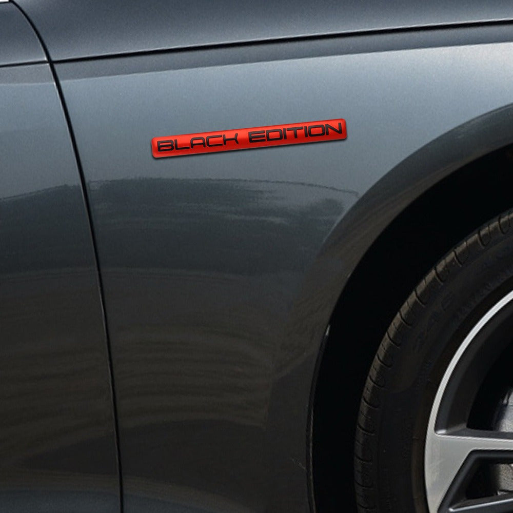 3D Limited Edition Aluminum Emblem Sticker Car Decal Black Blue Red White