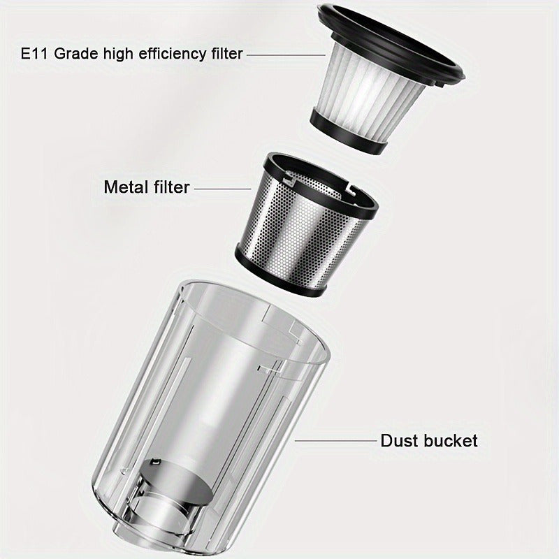 Balashov qo'l vakuum tozalagichi tez zaryad, past shovqin, 14kPa so'rish kuchi va uy, avtomobil va uy hayvonlari sochlari uchun ixcham dizayn bilan.