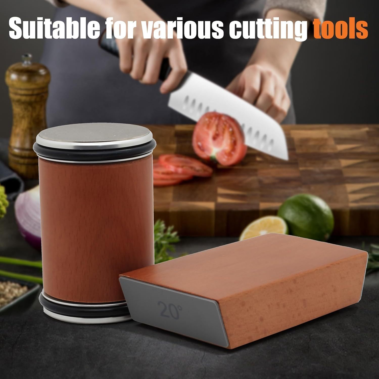 Naychalar va batareyalarisiz magnit burchaklar bilan zanglamaydigan po'latdan yasalgan pichoqni qirqish to'plami