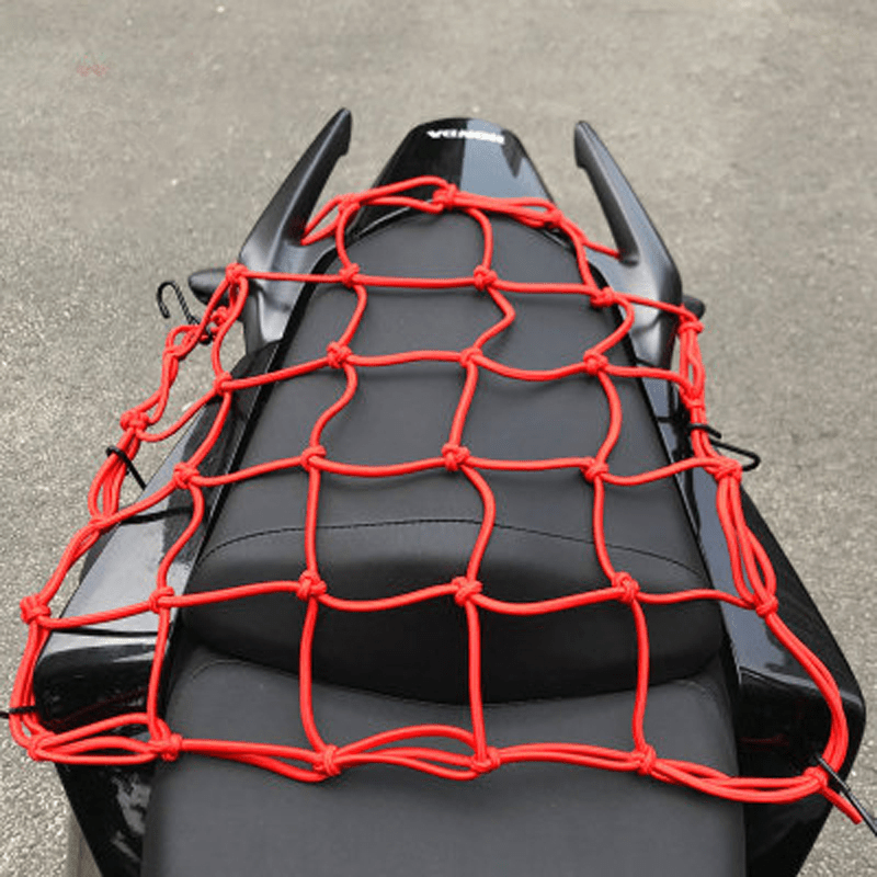 Universal Acrylic Elastic Cargo Net for Luggage, Hooks, Durable Stretch Mesh