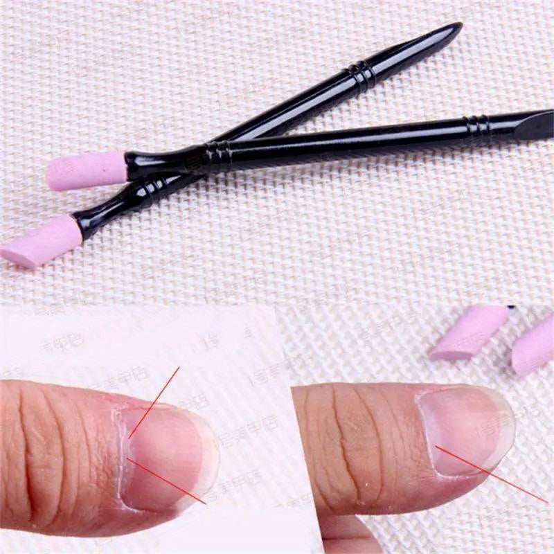 Manicure Tool Quartz Nail Cuticle Remover and Dead Skin Pusher