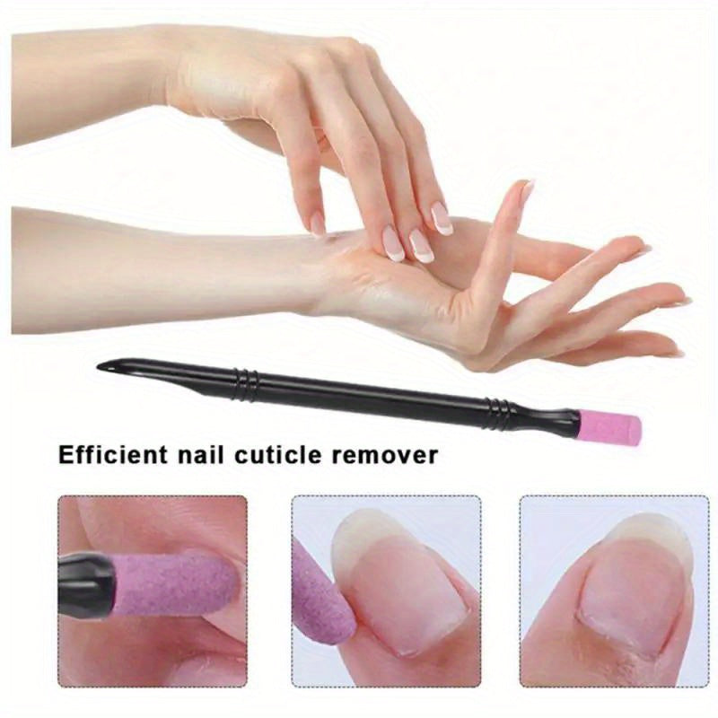 Manicure Tool Quartz Nail Cuticle Remover and Dead Skin Pusher
