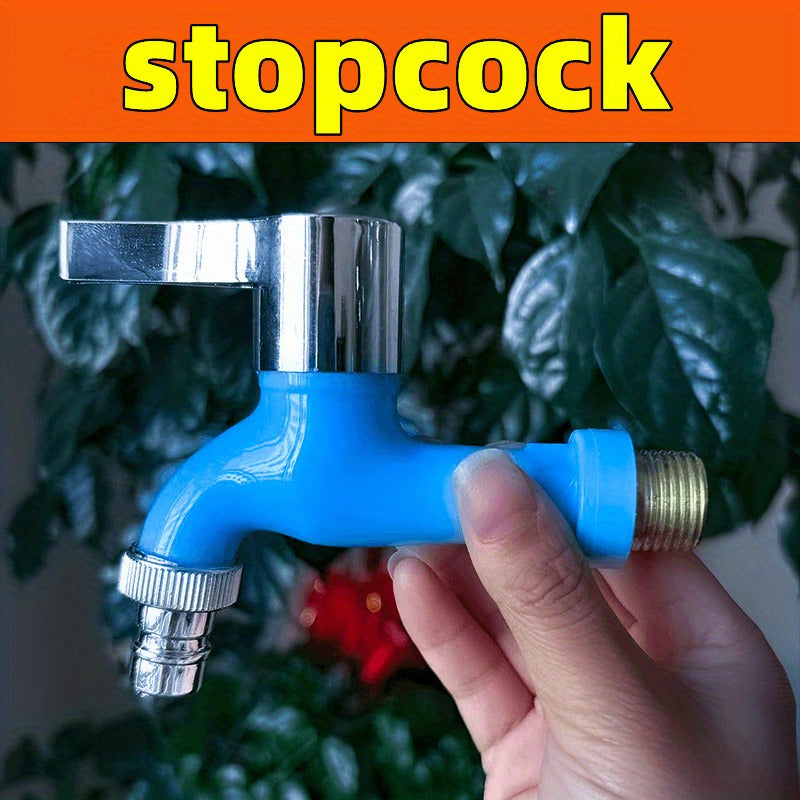 Durable Outdoor Faucet with Sun Protection Leak-Proof Anti-Freeze Metal Plastic for Washing Machines Pools