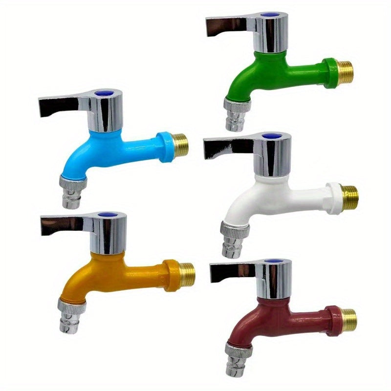 Durable Outdoor Faucet with Sun Protection Leak-Proof Anti-Freeze Metal Plastic for Washing Machines Pools