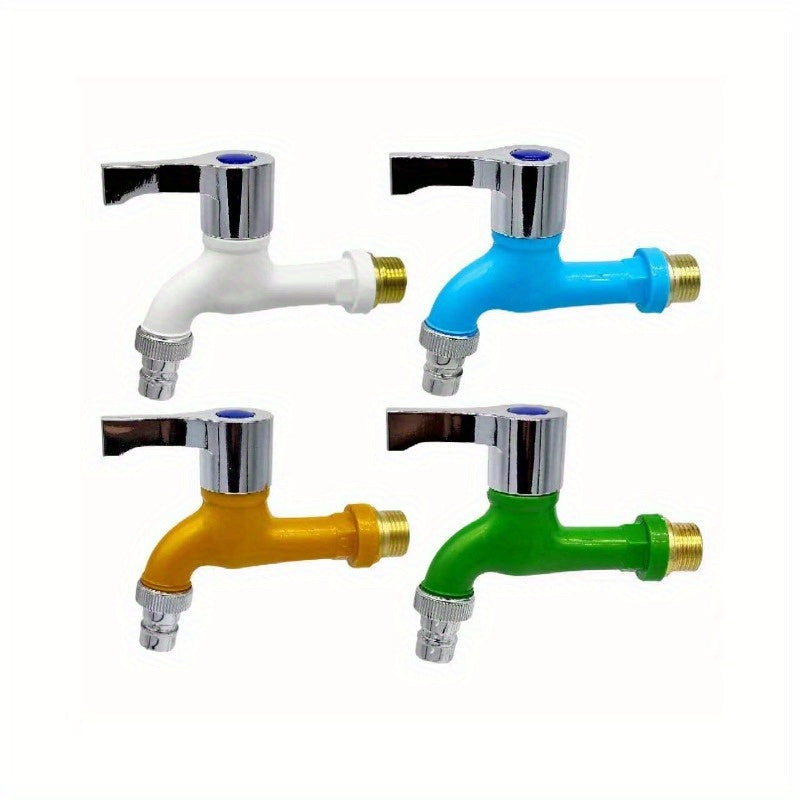 Durable Outdoor Faucet with Sun Protection Leak-Proof Anti-Freeze Metal Plastic for Washing Machines Pools