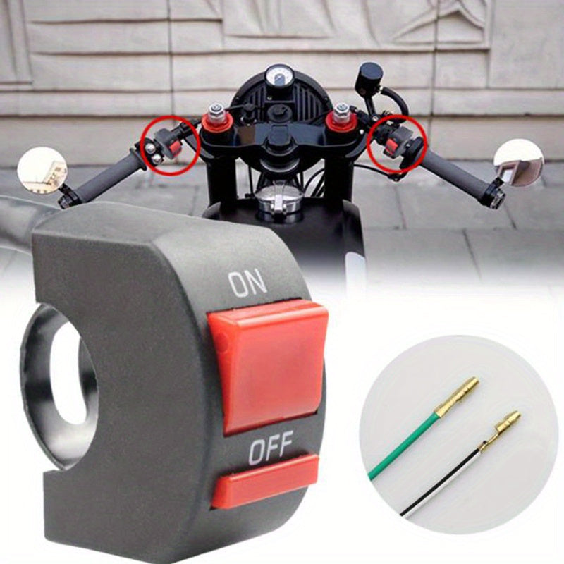 2PCS White 6LED Motorcycle Light Bar with Switch for Cars and Trucks