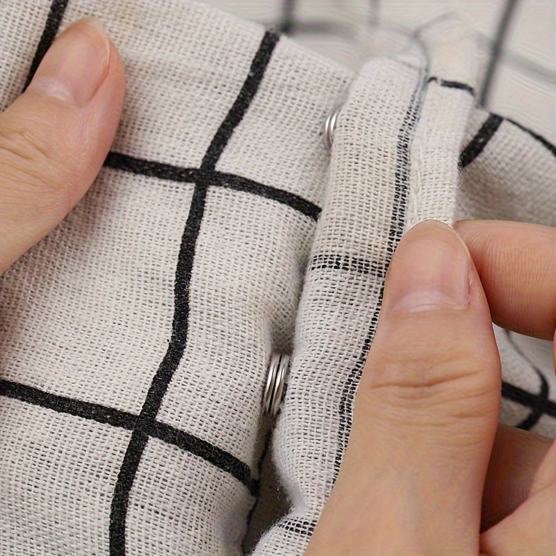 Набор из 50 прочных металлических кнопок с плоскогубцами и прозрачной коробкой-органайзером для рукоделия на одежде, сумках и шляпах. Включает пластиковый ручной инструмент для установки кнопок.