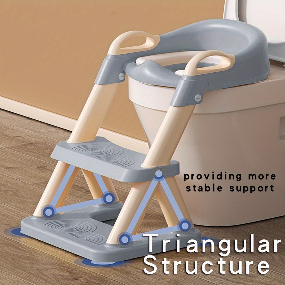 Foldable Child Toilet Seat with Step Stool for Potty Training Safe and Easy to Use