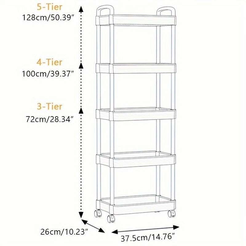 Multi-layer Storage Cabinet for Living Room Kitchen Bedroom Office Large Capacity