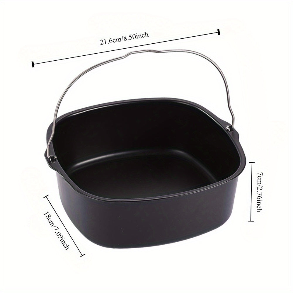 8-Inch Square Non-Stick Cake Pan for Air Fryer and Oven Baking Set