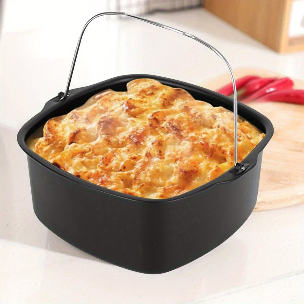 8-Inch Square Non-Stick Cake Pan for Air Fryer and Oven Baking Set