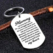 Ключница из нержавеющей стали для новых мам от ALLENG - гравированное сердечное сообщение - идеальный подарок для объявления о беременности, будущей матери, baby shower или для мамы в первый раз.
