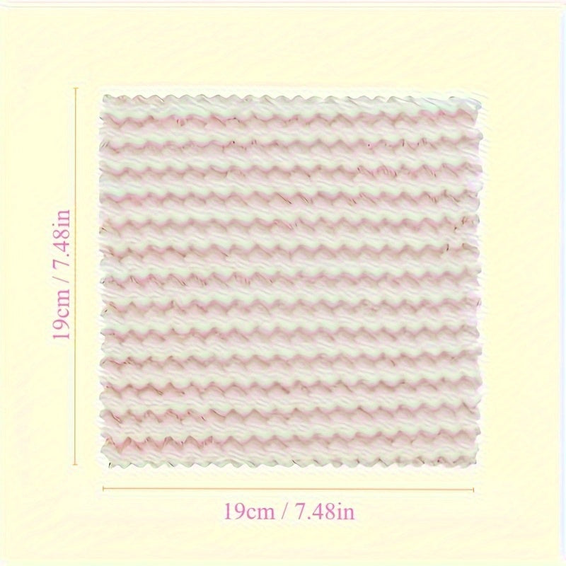 10-Pack Woven Cleaning Cloths for Kitchen Bathroom and Living Room Absorbent Polyester