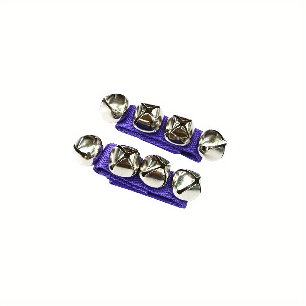 Kids Musical Wrist Bands Set with Jingle Bells in 6 Colors for Kids and Children