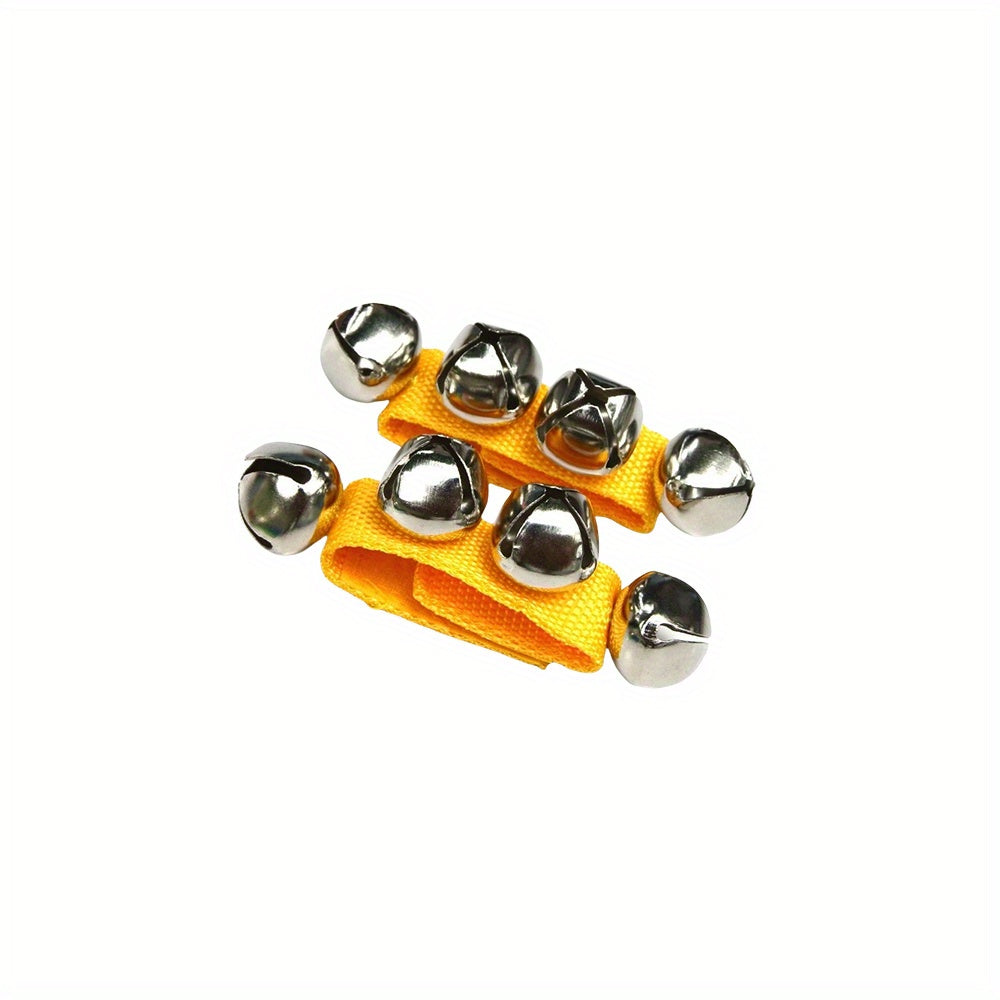 Kids Musical Wrist Bands Set with Jingle Bells in 6 Colors for Kids and Children