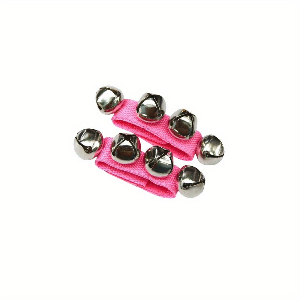 Kids Musical Wrist Bands Set with Jingle Bells in 6 Colors for Kids and Children