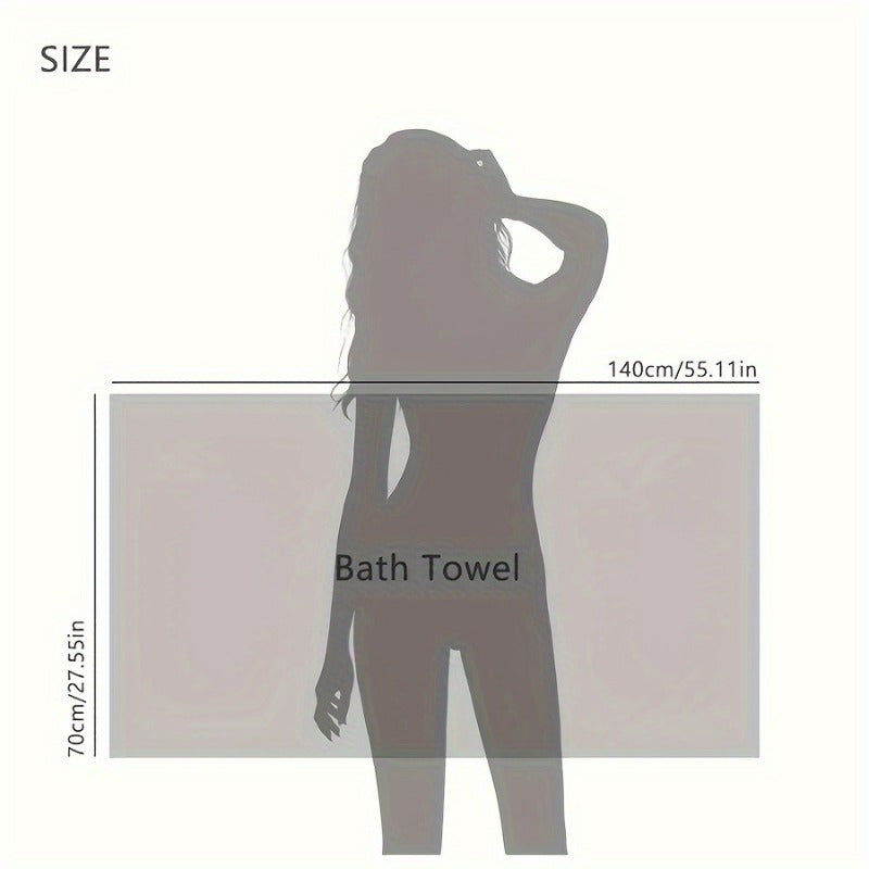 Microfiber Bath Towel 200 GSM Quick-Dry Highly Absorbent for Spa Gym Travel