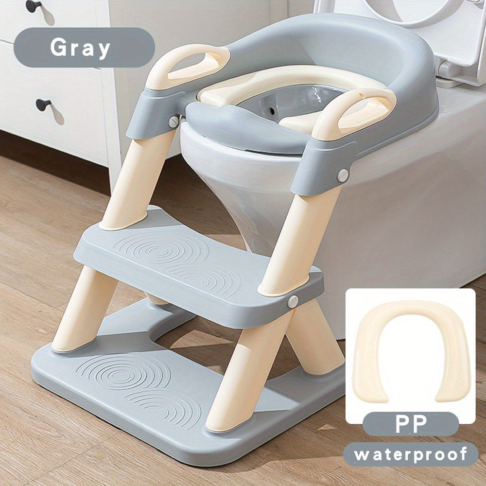 Foldable Child Toilet Seat with Step Stool for Potty Training Safe and Easy to Use