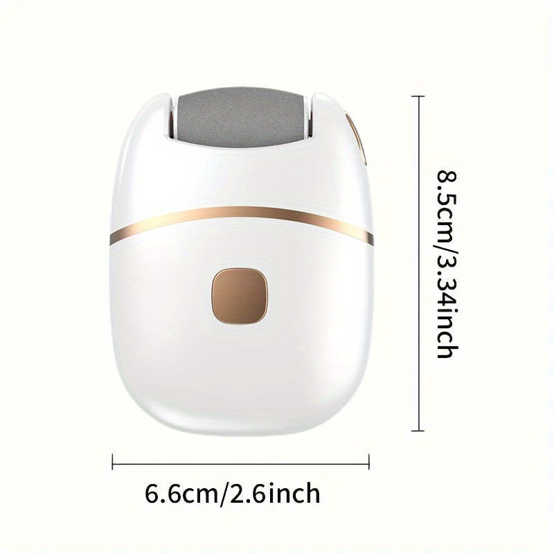 Electric Foot Grinder with Spare Heads for Thick Skin Removal 2-Speed Rechargeable Lithium Battery LED Lights Portable Cordless